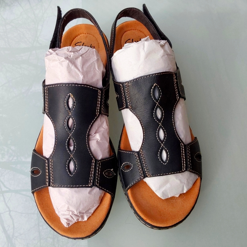 Clarks Sandals Leisa Lakelyn Slingback Comfort Padded Womens 11/42.5